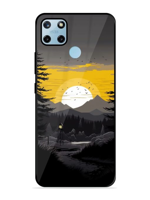 Sunset Vector Glossy Metal Phone Cover for Realme C25Y Zapvi