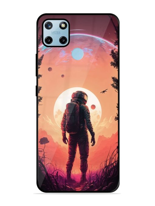 Red Sky At Morning Glossy Metal Phone Cover for Realme C25Y Zapvi