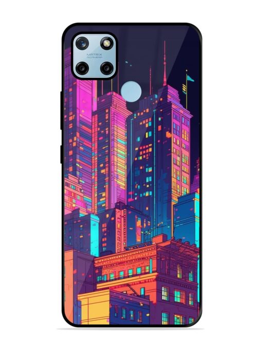 City View Glossy Metal Phone Cover for Realme C25Y Zapvi