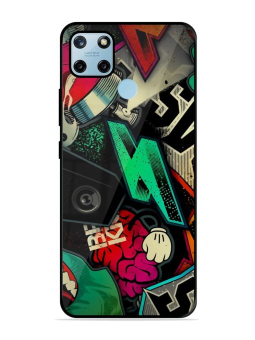 Graffiti Art Glossy Metal Phone Cover for Realme C25Y Zapvi