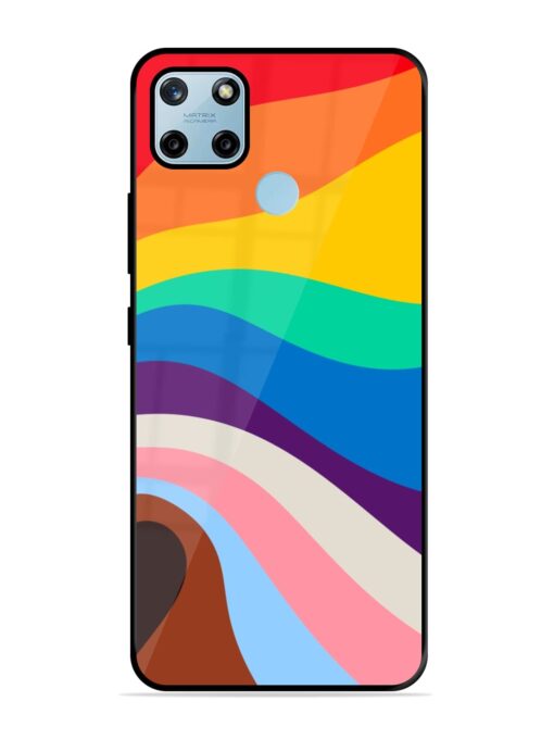 Minimal Pride Art Glossy Metal Phone Cover for Realme C25Y Zapvi