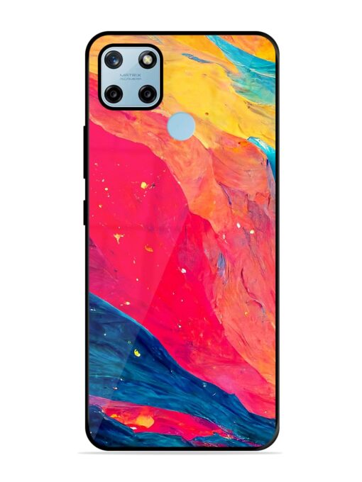 Starry Night Glossy Metal Phone Cover for Realme C25Y Zapvi