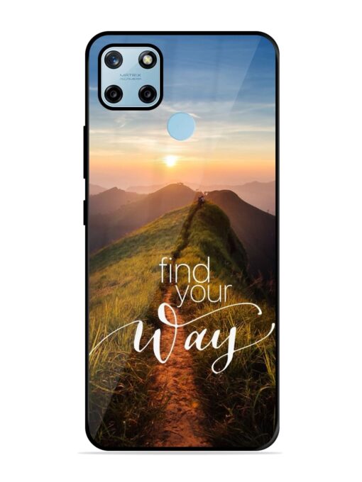 Find Your Way Glossy Metal Phone Cover for Realme C25Y Zapvi