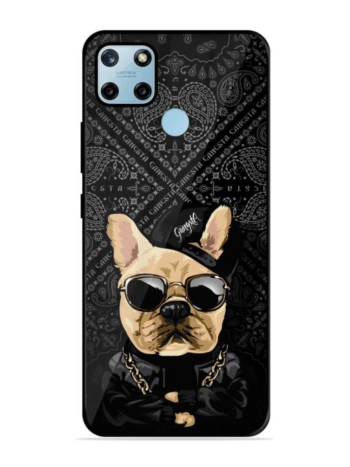 Gangsta Cool Sunmetales Dog Glossy Metal Phone Cover for Realme C25Y Zapvi