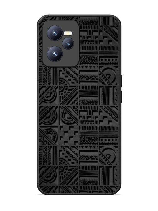 Seamless Pattern Glossy Metal Phone Cover for Realme C35 Zapvi