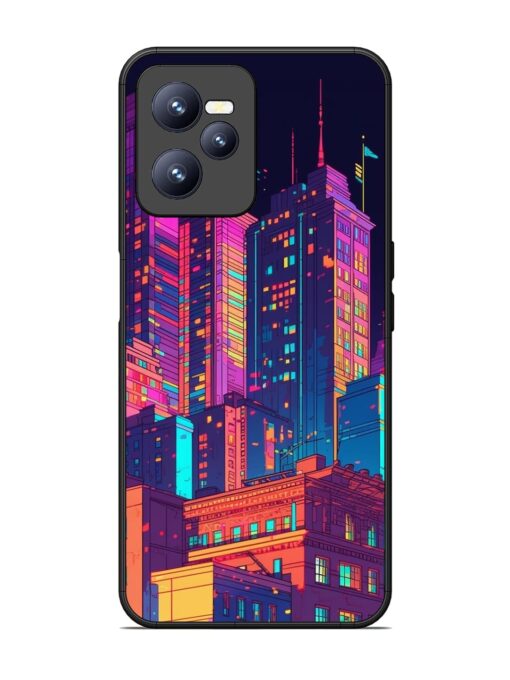 City View Glossy Metal Phone Cover for Realme C35 Zapvi