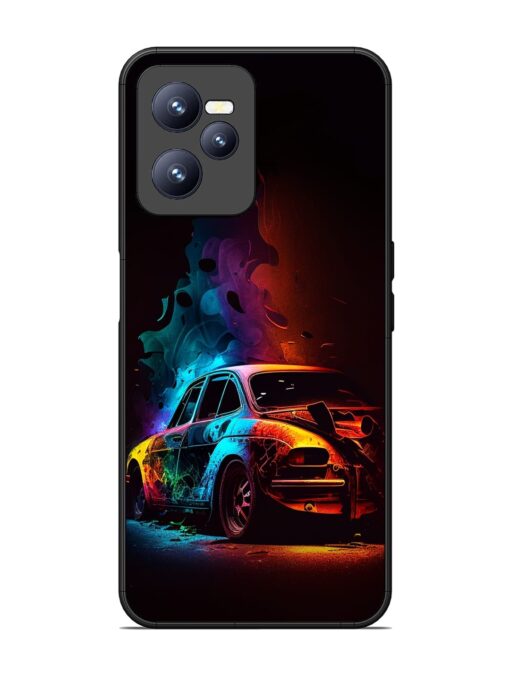 High Classic Car Art Glossy Metal Phone Cover for Realme C35 Zapvi