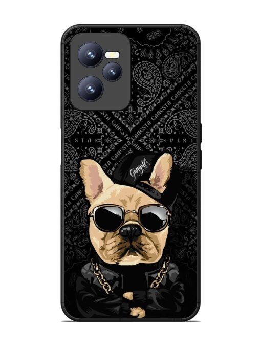 Gangsta Cool Sunmetales Dog Glossy Metal Phone Cover for Realme C35 Zapvi