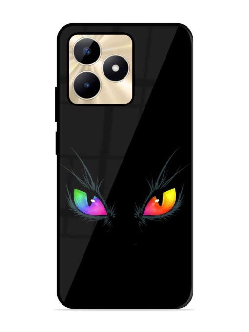 Cat Eyes Glossy Metal Phone Cover for Realme C51 Zapvi