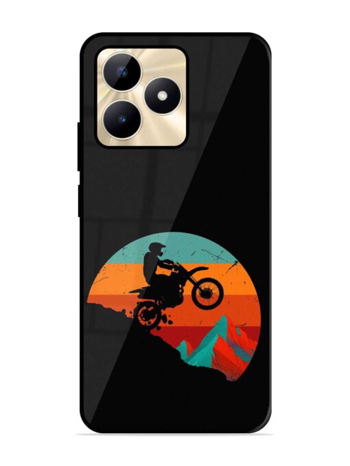 Mountain Bike Glossy Metal Phone Cover for Realme C51 Zapvi