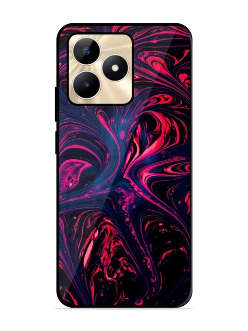 Abstract Background Glossy Metal Phone Cover for Realme C51 Zapvi