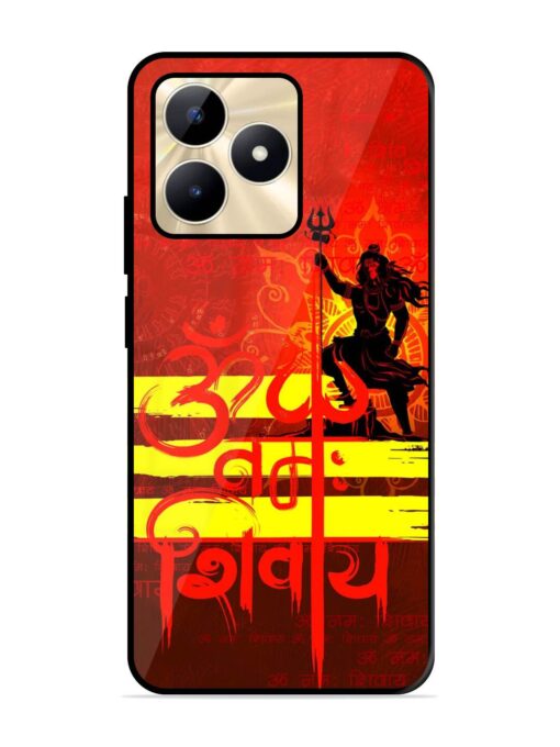 Illustration Lord Shiva Glossy Metal TPU Phone Cover for Realme C51 Zapvi