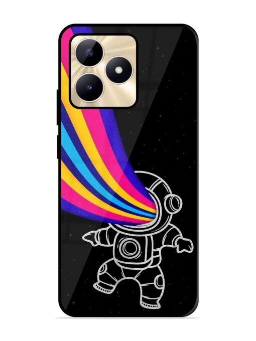 Astronaut Glossy Metal TPU Phone Cover for Realme C51 Zapvi