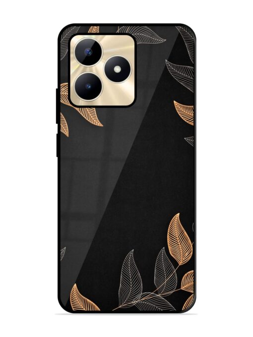 Foliage Art Glossy Metal Phone Cover for Realme C51 Zapvi