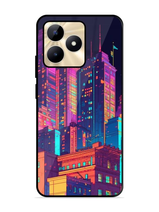 City View Glossy Metal Phone Cover for Realme C51 Zapvi