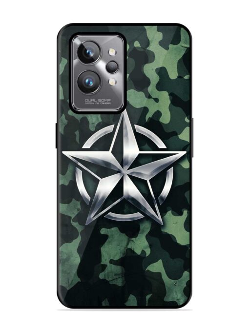 Indian Army Star Design Glossy Metal Phone Cover for Realme Gt 2 Pro Zapvi