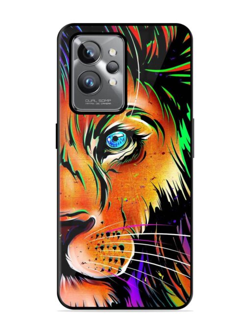 Colorful Lion Design Glossy Metal TPU Phone Cover for Realme Gt 2 Pro Zapvi