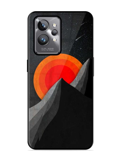 Black Mountain Glossy Metal Phone Cover for Realme Gt 2 Pro Zapvi