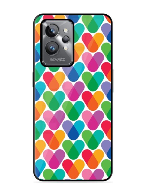 Overlapping Colors Colorful Glossy Metal TPU Phone Cover for Realme Gt 2 Pro Zapvi