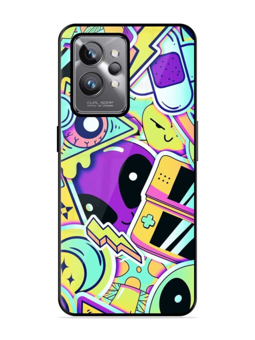 Scratch Art Glossy Metal Phone Cover for Realme Gt 2 Pro Zapvi