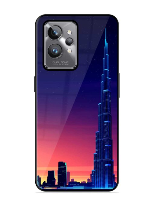 Burj Khalifa Abstract Glossy Metal Phone Cover for Realme Gt 2 Pro Zapvi