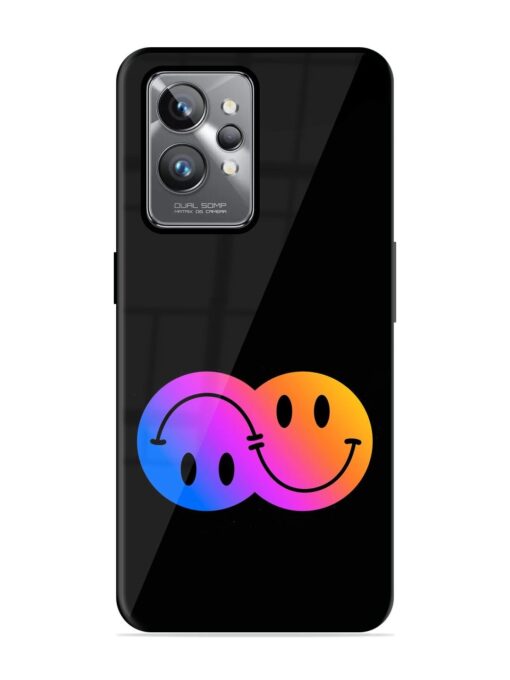 Gradient Smile Art Glossy Metal TPU Phone Cover for Realme Gt 2 Pro Zapvi