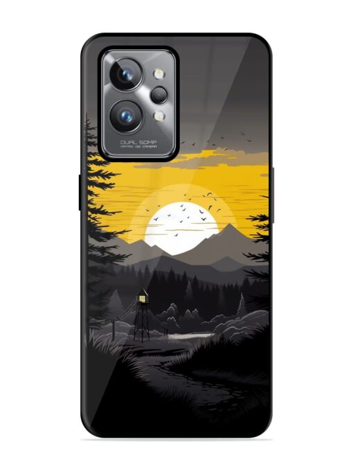 Sunset Vector Glossy Metal Phone Cover for Realme Gt 2 Pro Zapvi