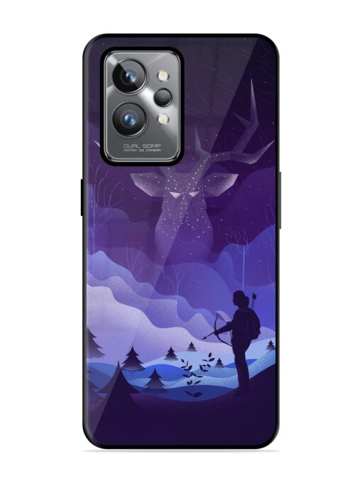 Deer Forest River Glossy Metal Phone Cover for Realme Gt 2 Pro Zapvi