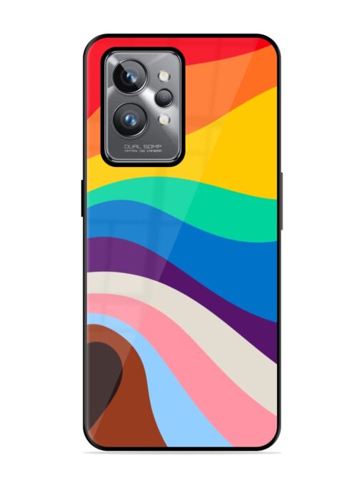 Minimal Pride Art Glossy Metal Phone Cover for Realme Gt 2 Pro Zapvi