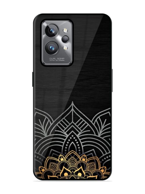 Decorative Golden Pattern Glossy Metal Phone Cover for Realme Gt 2 Pro Zapvi