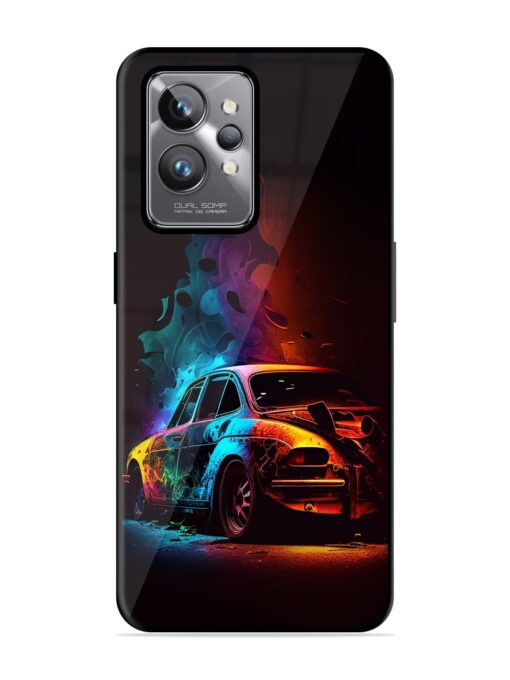 High Classic Car Art Glossy Metal Phone Cover for Realme Gt 2 Pro Zapvi