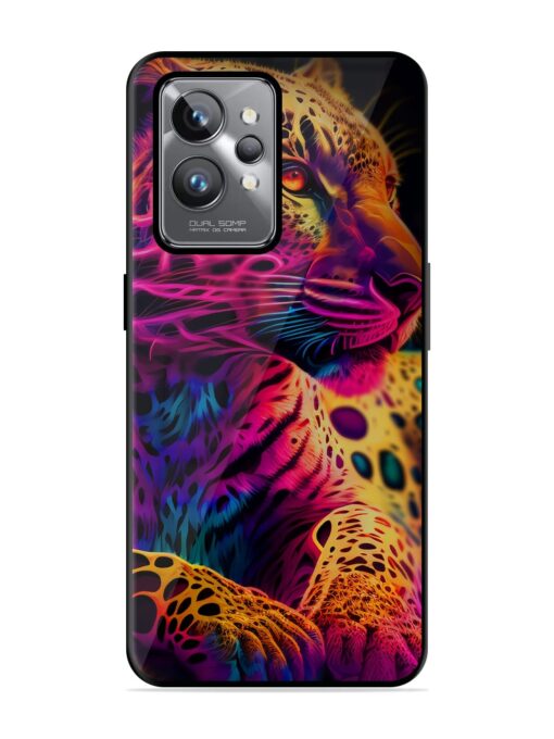 Leopard Art Glossy Metal Phone Cover for Realme Gt 2 Pro Zapvi