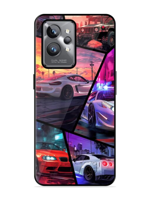 Ride In Pixels Glossy Metal Phone Cover for Realme Gt 2 Pro Zapvi