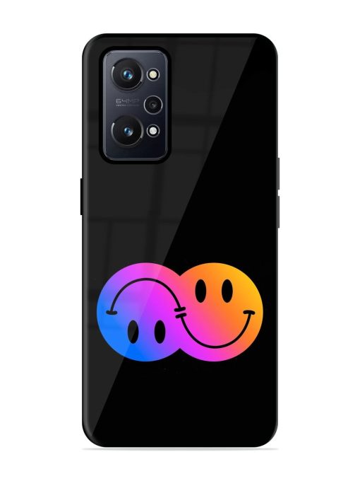 Gradient Smile Art Glossy Metal TPU Phone Cover for Realme Gt Neo 3T Zapvi