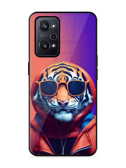 Tiger Animation Glossy Metal Phone Cover for Realme Gt Neo 3T Zapvi