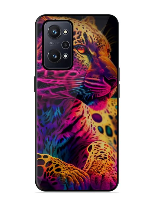 Leopard Art Glossy Metal Phone Cover for Realme Gt Neo 3T Zapvi