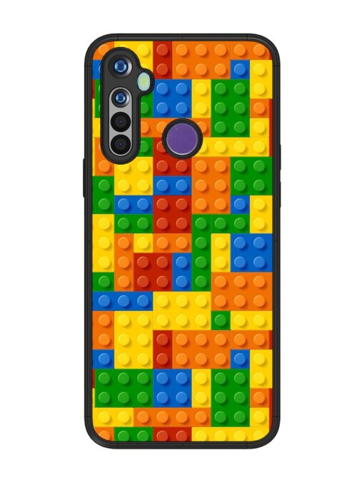 Building Blocks Glossy Metal TPU Phone Cover for Realme Narzo 10 Zapvi