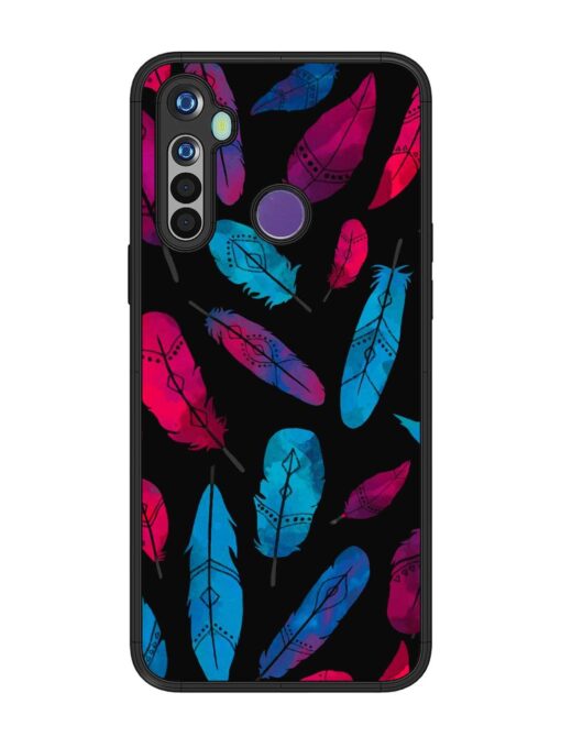 Feather Art Glossy Metal Phone Cover for Realme Narzo 10 Zapvi