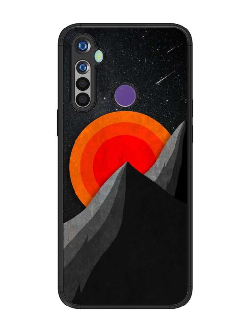 Black Mountain Glossy Metal Phone Cover for Realme Narzo 10 Zapvi