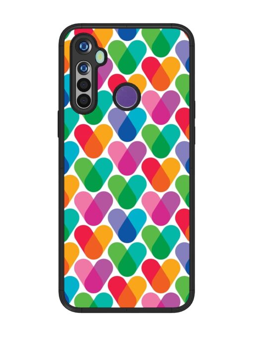 Overlapping Colors Colorful Glossy Metal TPU Phone Cover for Realme Narzo 10 Zapvi