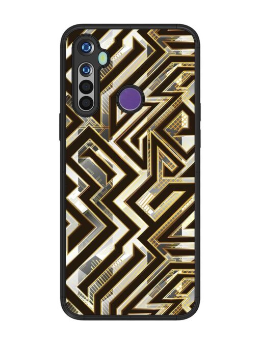 Technology Geometric Seamless Glossy Metal Phone Cover for Realme Narzo 10 Zapvi