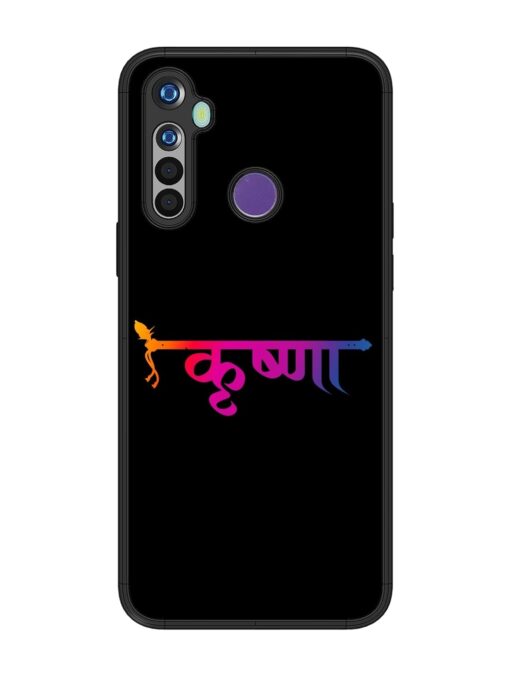 Krishna Typo Glossy Metal Phone Cover for Realme Narzo 10 Zapvi