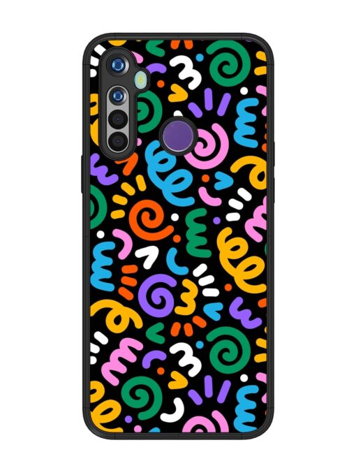 Colorful Seamless Vector Glossy Metal Phone Cover for Realme Narzo 10 Zapvi