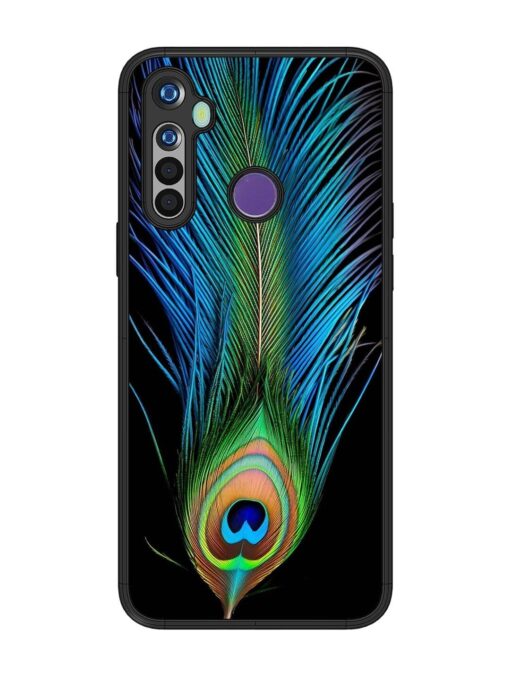 Peacock Feather Glossy Metal TPU Phone Cover for Realme Narzo 10 Zapvi