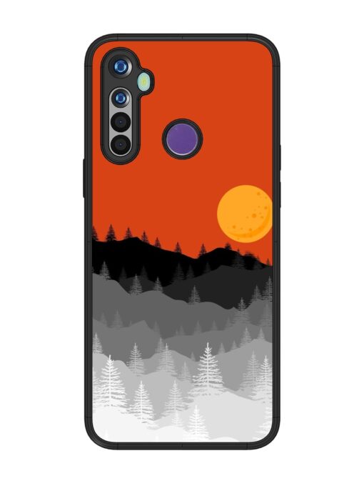 Mountain Lofi Sun Glossy Metal Phone Cover for Realme Narzo 10 Zapvi