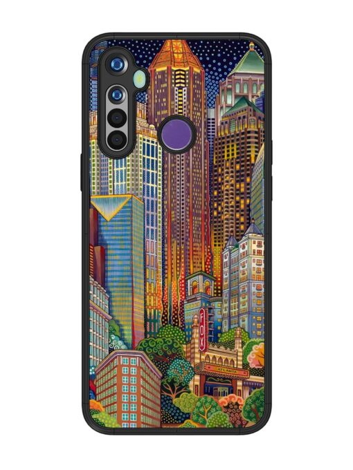 Cityscapes Art Glossy Metal Phone Cover for Realme Narzo 10 Zapvi