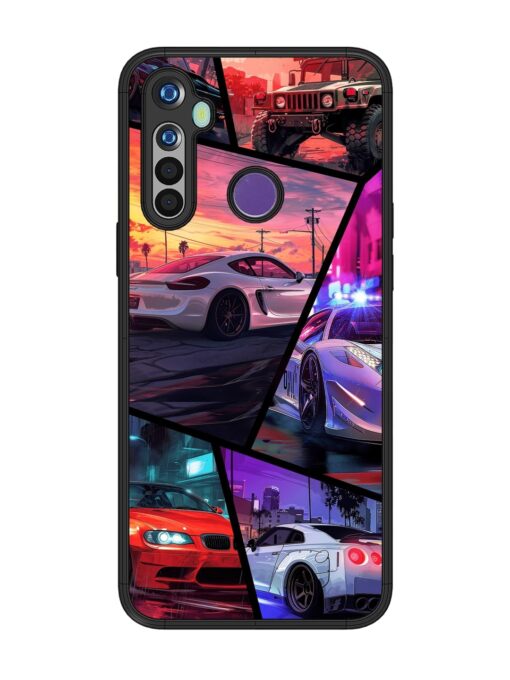 Ride In Pixels Glossy Metal Phone Cover for Realme Narzo 10 Zapvi