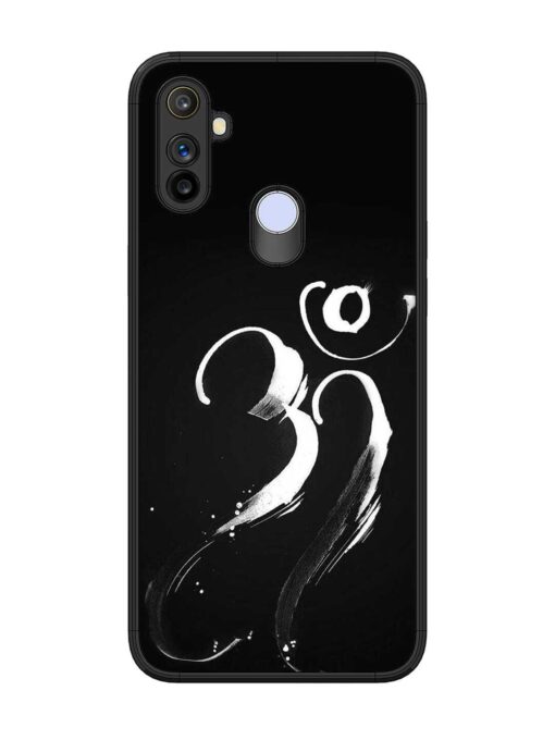 Om Logo Glossy Metal Phone Cover for Realme Narzo 20A Zapvi