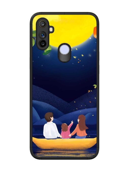 Happy Family And Beautiful View Glossy Metal Phone Cover for Realme Narzo 20A Zapvi