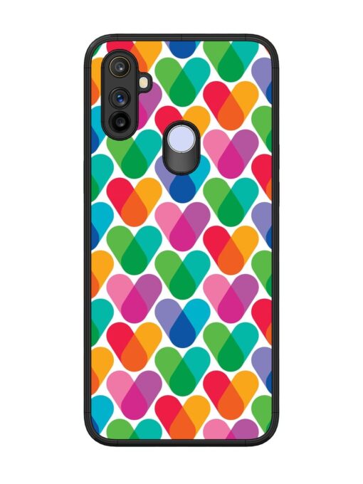 Overlapping Colors Colorful Glossy Metal TPU Phone Cover for Realme Narzo 20A Zapvi